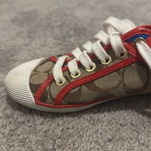Coach Zorra Signature C Canvas Logo Red Khaki Brown
Sneakers Tennis Shoes 7. - Picture 4 of 9